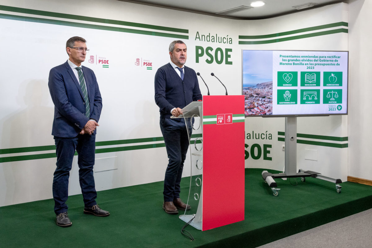 El PSOE enmienda las cuentas de Moreno Bonilla con medidas para ayudar a las familias y salvar los servicios públicos