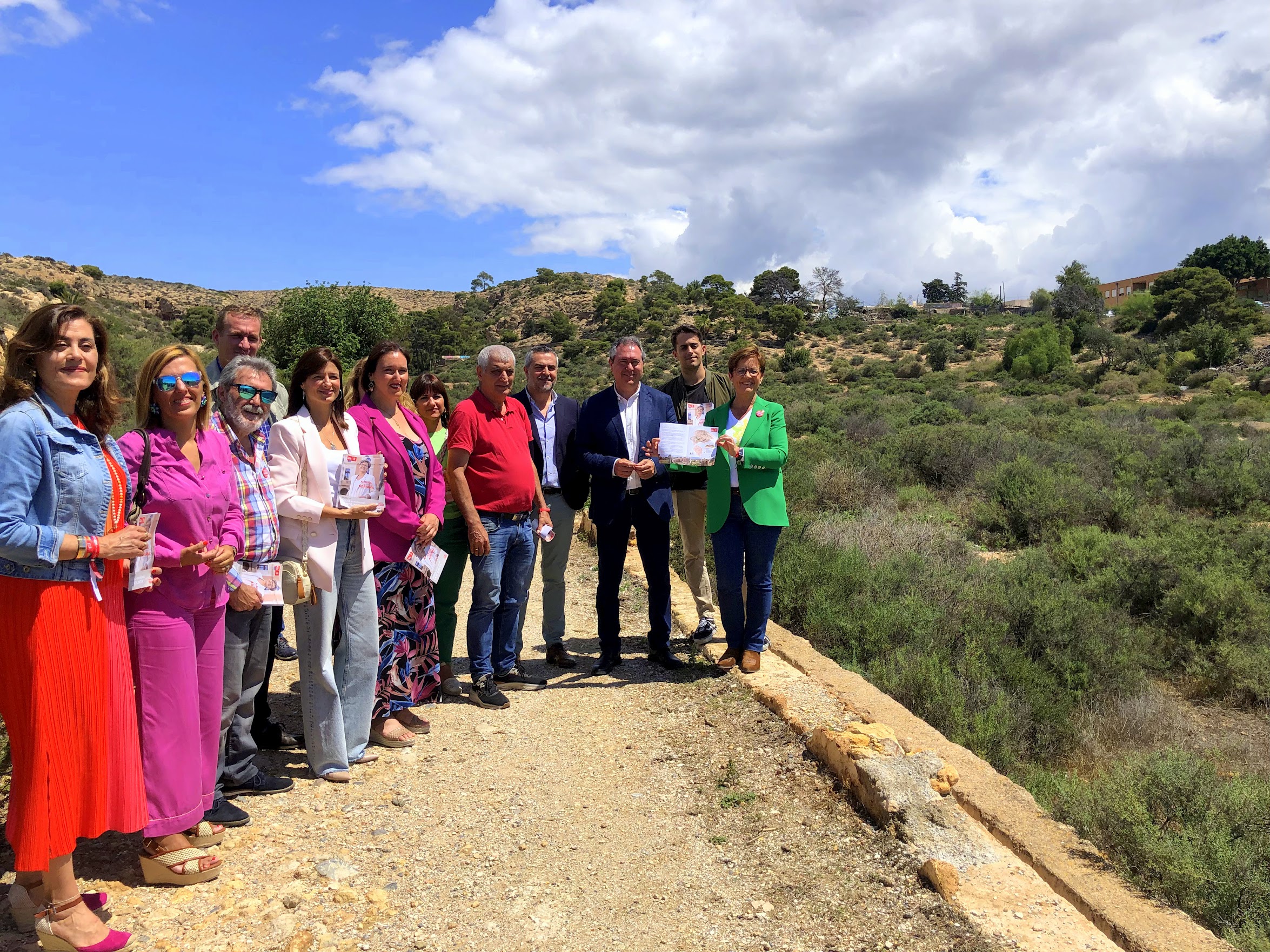 ALMERÍA. Valverde convertirá La Molineta en un gran parque periurbano, un nuevo pulmón verde para la ciudad de Almería