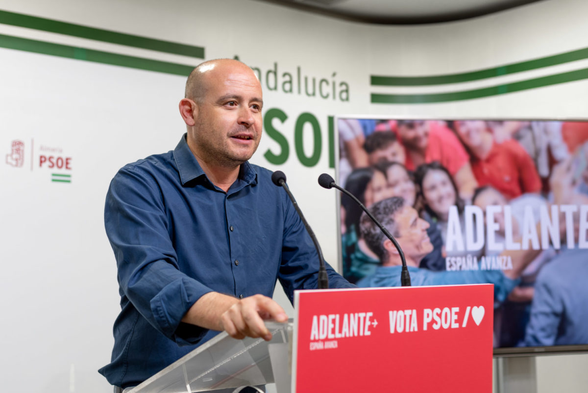 Antonio Martínez: “Almería recibe 400 millones de euros de fondos europeos gracias al Gobierno de Pedro Sánchez”