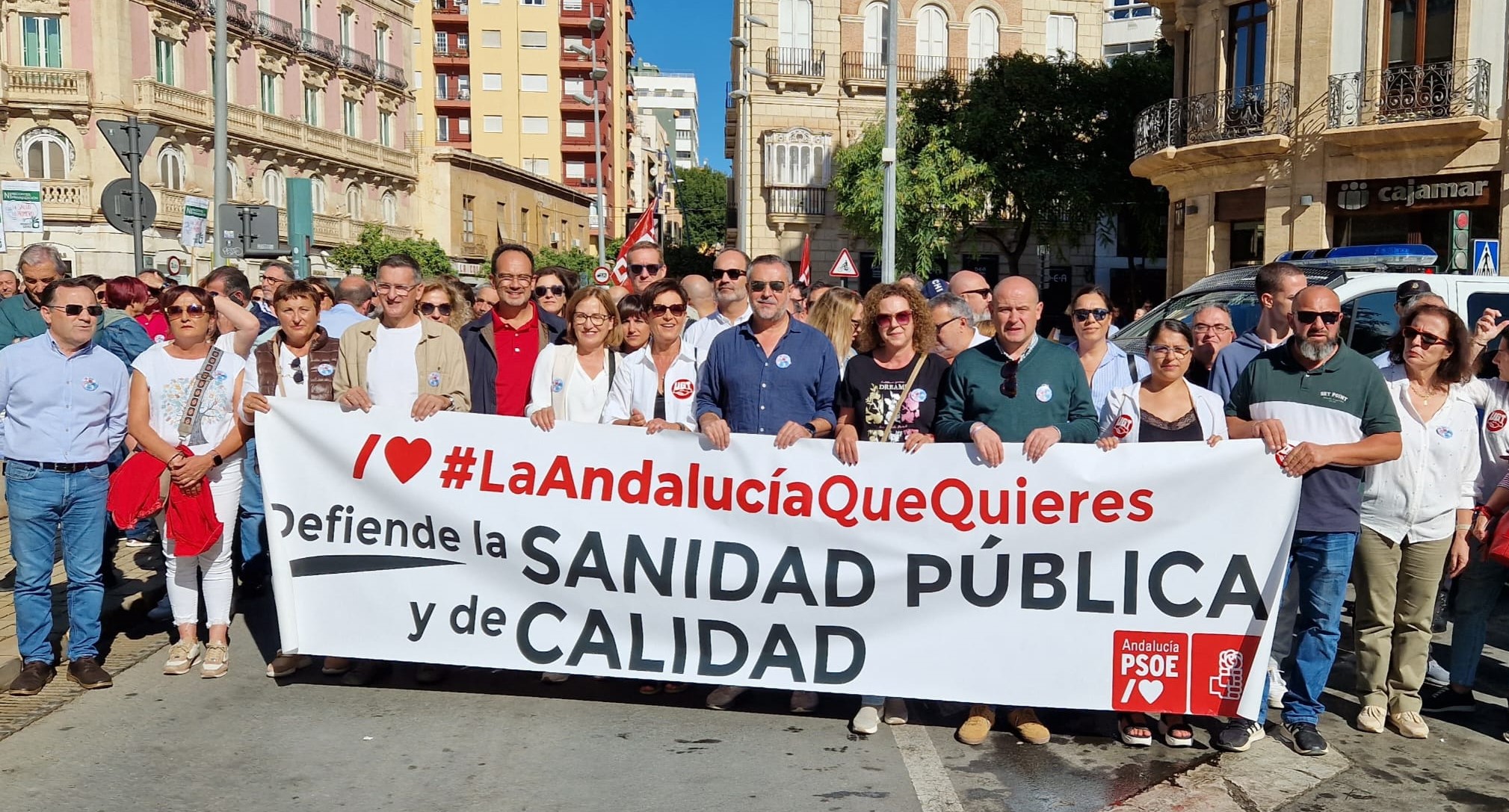 Juan Antonio Lorenzo: “Hoy le decimos alto y claro a Juanma Moreno que la sanidad pública no está en venta”