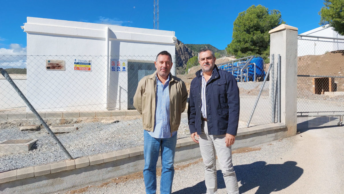 Juan Antonio Lorenzo insta a la consejera Crespo a iniciar la obra para mejorar la calidad del agua en el Almanzora