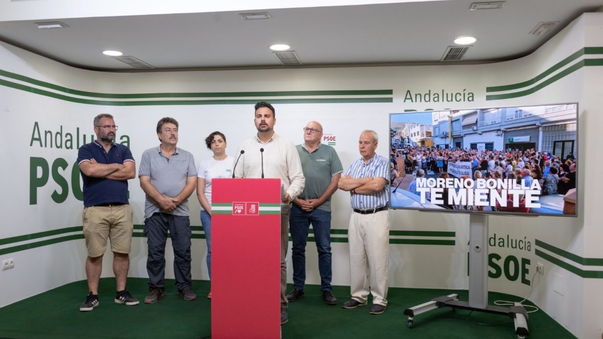 El PSOE considera una temeridad que Moreno Bonilla ponga en riesgo la salud de miles de personas en el Andarax