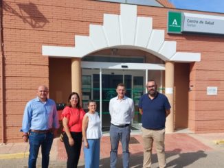 José Luis Sánchez Teruel en Sorbas junto a Francisco Sánchez y concejales y concejalas socialistas