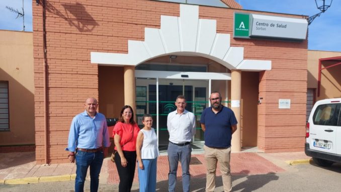 José Luis Sánchez Teruel en Sorbas junto a Francisco Sánchez y concejales y concejalas socialistas