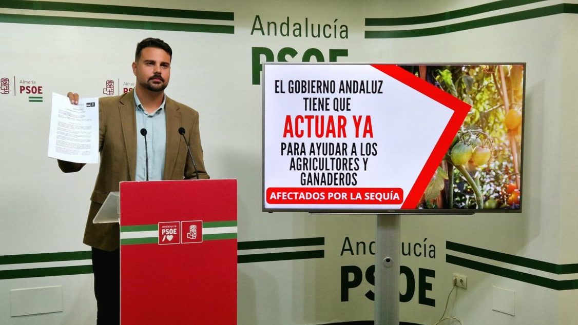 El PSOE exige a Moreno Bonilla ayudas para los agricultores y ganaderos afectados por la sequía que sufre la provincia