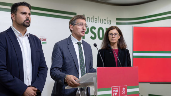 Mateo Hernández, José Luis Sánchez y Pilar Navarro