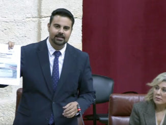 Mateo Hernández, hoy, en el Parlamento Andaluz