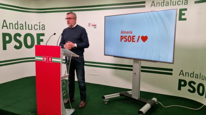 Juan Antonio Lorenzo en la sala de prensa de la sede provincial