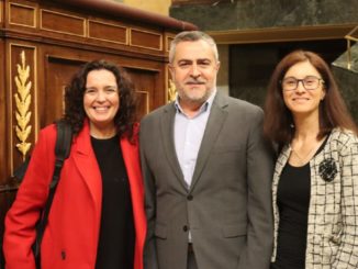 Susana Rivas, Juan Antonio Lorenzo y Pilar Navarro en el Congreso de los Diputados